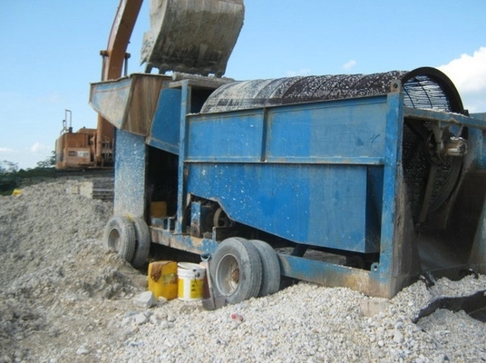 Impianto portatile di lavaggio dell'oro per la tecnologia di separazione delle rocce alluvionali e dei fiumi e della sabbia mineraria