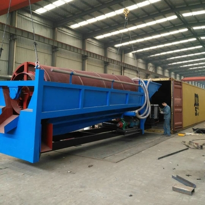 11KW White Mobile Diesel Engine Gold Trommel Wash Plant per la depurazione dell'oro del Ghana