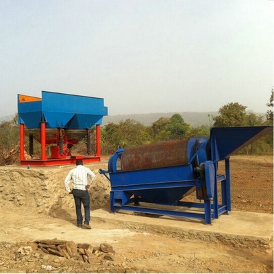 Piccolo tamburello per l'estrazione dell'oro Mobile Gold Washing Rotary Trommel Screen con efficienza del 98%