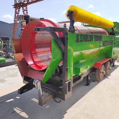 6200 KG Capacità rotante tamburo a tamburo schermo per la macchina di compost circolare per terreni vibranti