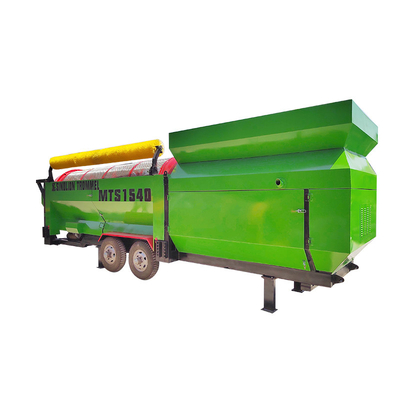 6200 KG Capacità rotante tamburo a tamburo schermo per la macchina di compost circolare per terreni vibranti