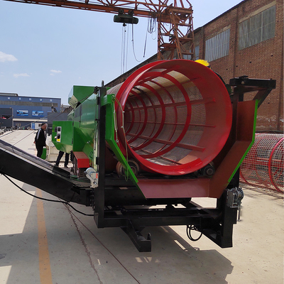 6200 KG Capacità rotante tamburo a tamburo schermo per la macchina di compost circolare per terreni vibranti