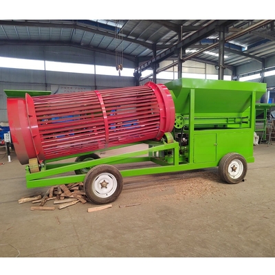 2022 Design Firewood Mobile Trommel Screen con e dimensione di scarica personalizzabile