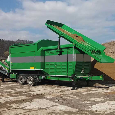 6.5-10T Ecologico schermo rotativo a tamburo per setaccio rotativo di compost di segatura