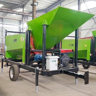 Separatore di gravità Legno mobile a rotatore tamburo a tamburo schermo di alimentazione Dimensioni inferiori a 300 mm