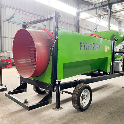 Schermo a tamburo rotativo Legna da ardere Segatura a tamburo Schermo a tamburo semplice Guida all'installazione inclusa