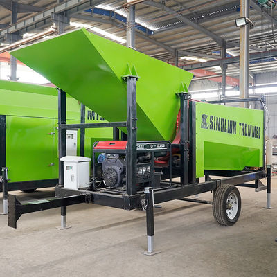 Schermo a tamburo rotativo Legna da ardere Segatura a tamburo Schermo a tamburo semplice Guida all'installazione inclusa