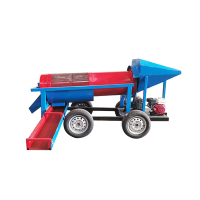 Tipo mobile Small Production Gold Trommel Screen con gancio di trazione per una facile manipolazione