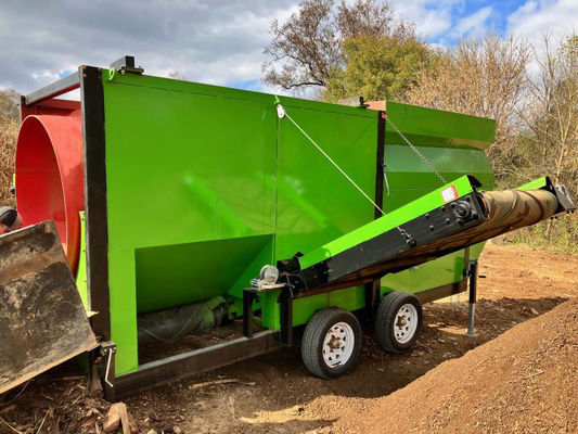 380V/415V/440V Voltaggio Rotante Compost Screening Trommel Screen per lo smaltimento dei rifiuti solidi