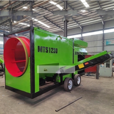 Schermo a tamburo di compost mobile con tensione da 110V a 440V e dimensione 5600x2015x2010mm