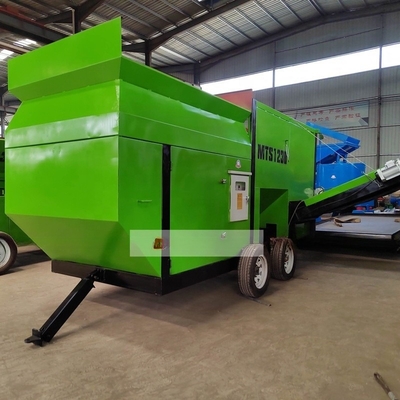 Schermo a tamburo di compost mobile con tensione da 110V a 440V e dimensione 5600x2015x2010mm