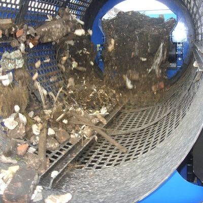 Topsoil compost sabbia ghiaia e più rotante trommel schermo macchina per il riciclaggio dei rifiuti