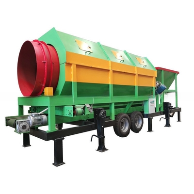Macchina per setacciare il compost rotativo mobile per impianti di compostaggio