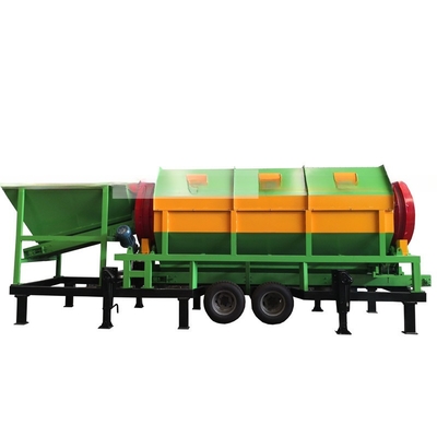 Sito a tamburo di compost mobile personalizzabile con capacità da 1 a 200 tonnellate all'ora