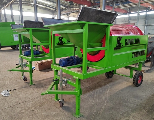 Prodotti organici 1790 KG Personalizzazione Basic Trommel Screen Legna da ardere Tumbler Legno pulitore