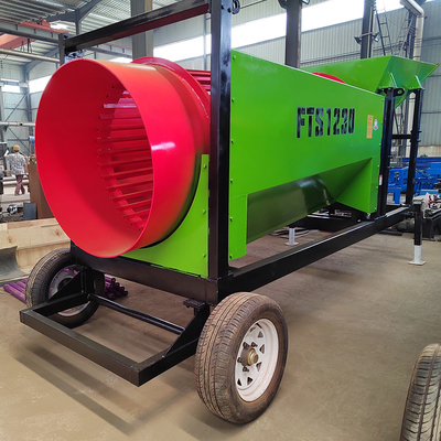 Prodotti organici 1790 KG Personalizzazione Basic Trommel Screen Legna da ardere Tumbler Legno pulitore