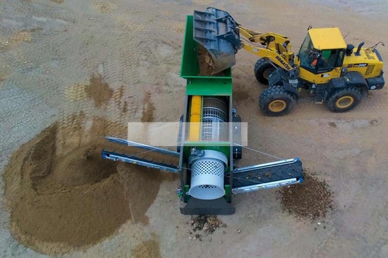 GTS 1540 schermo a tamburo mobile ad alta capacità per compost schermo a tamburo rotativo vendita