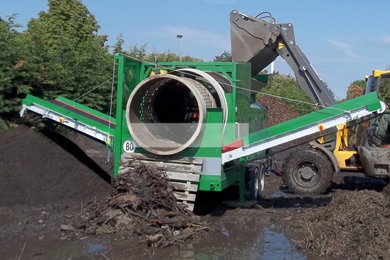 GTS 1540 schermo a tamburo mobile ad alta capacità per compost schermo a tamburo rotativo vendita