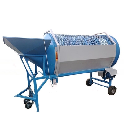 Screening Compost Sieving Rotary Trommel Screen Machine 30-150 tonnellate all'ora Capacità