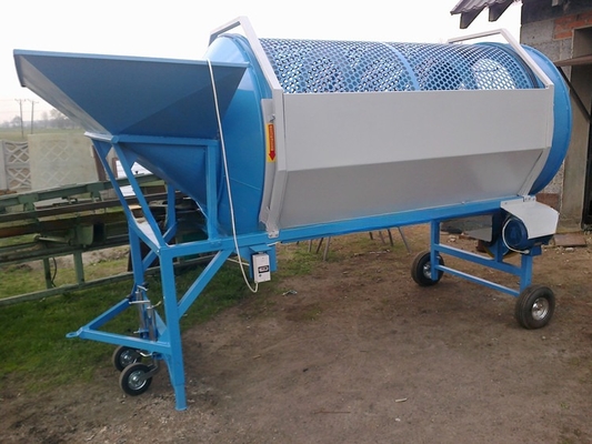 Screening Compost Sieving Rotary Trommel Screen Machine 30-150 tonnellate all'ora Capacità