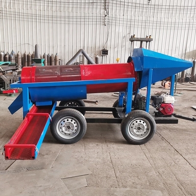 Capacità di produzione ridotta 620 kg Schermo mobile a tamburo d'oro per l'estrazione alluvionale di oro