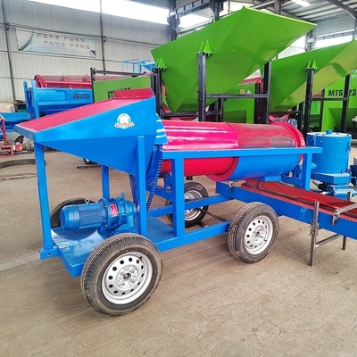 Capacità di produzione ridotta 620 kg Schermo mobile a tamburo d'oro per l'estrazione alluvionale di oro