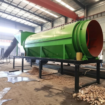 Acciaio filo tessuto 2200 kg schermo a tamburo per impianto di screening di legna e legna da taglio