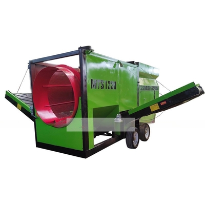 Macchina mobile di selezione del compost ad alta capacità con nastro trasportatore in Australia