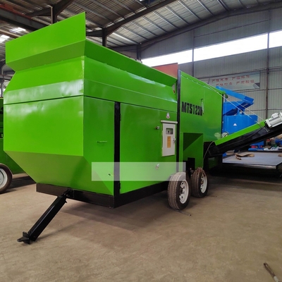 Screener di superficie grigia generatore diesel legno legno da ardere tamburo tipo tamburo macchina per lo screening