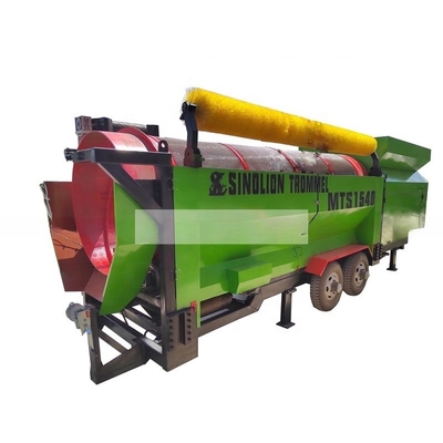 Macchina mobile di selezione del compost ad alta capacità con nastro trasportatore in Australia