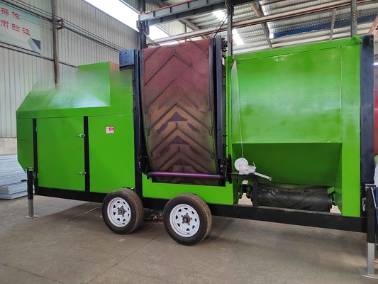 Macchina mobile di selezione del compost ad alta capacità con nastro trasportatore in Australia