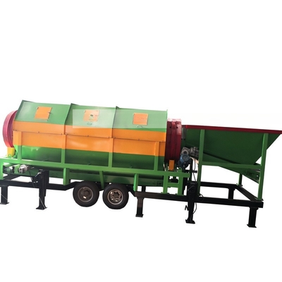 Screening del suolo e del compost semplificato con il buco perforatore della piastra di acciaio