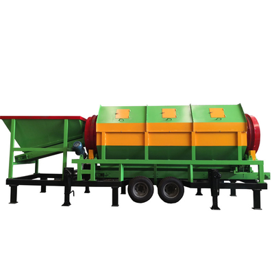 Macchina per setacciare il compost rotativo mobile per impianti di compostaggio
