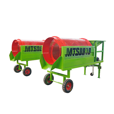 380V/415V/440V Mini Piastra d'acciaio Perforazione del materiale di screening Compost Mobile Trommel Screen