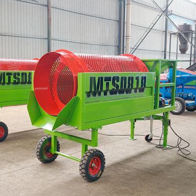 380V/415V/440V Mini Piastra d'acciaio Perforazione del materiale di screening Compost Mobile Trommel Screen