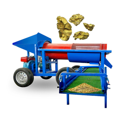 220V/380V tensione attrezzature per l'estrazione dell'oro mini impianto di lavaggio dell'oro con piccolo schermo a tamburo