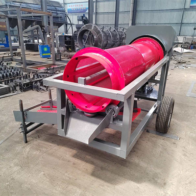 5-10t/h Voltaggio 220V/380V Pulizzatrice mineraria dell'oro impianto di lavaggio a tamburo rotativo di piccole dimensioni