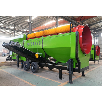 Screener a tamburo per compost portatile Carbone di legna Suolo Legno da ardere Vermi rocciosi Terreno superiore