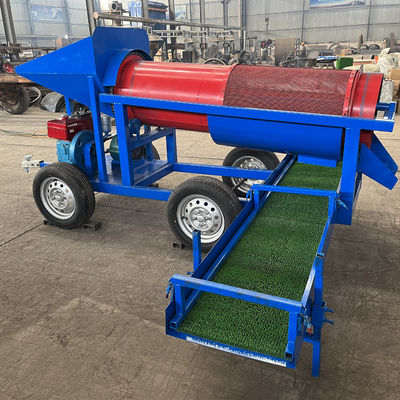 98% Portatile Fiume Alluvial Oro e diamanti Trommel Screen Washing Plant Machine