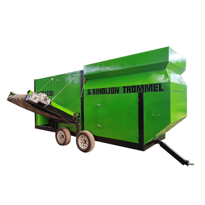 1200x2500 Screener a tamburo di compost per lo screening dei rifiuti mobili nella produzione di compost