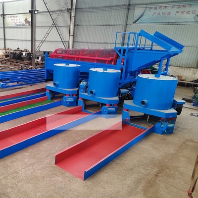 Separatore mobile di polvere d'oro alluvionale di capacità 30-150 tonnellate orarie e generatore diesel