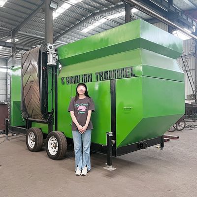 Dipende dal modello di compost Trommel Multi Screen per miniere Trommel Screening Plant vendita
