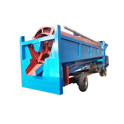 Mini Small Mobile Sand Gold Mining Trommel Wash Plant per dimensioni di scarico inferiori a 6 mm