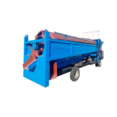 Mini Small Mobile Sand Gold Mining Trommel Wash Plant per dimensioni di scarico inferiori a 6 mm
