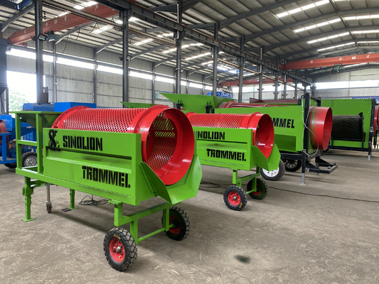 Siffratore a tamburo per setaccio rotativo per filtro del compost Fertilizzante per vermi di superficie del suolo Mini Trommel Screen