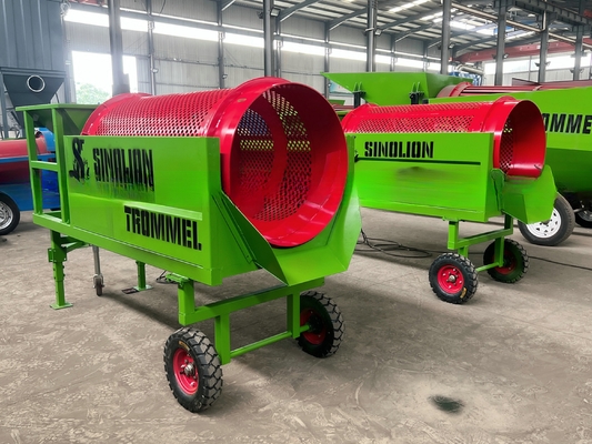 Sito a tamburo di minerale per malto rotativo Fertilizzante per segatura di legno Fertilizzante di pietra Terreno Trattamento delle acque reflue