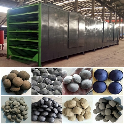 Forma di barra Materiale secco Brichette di carbone Produzione continua Trasportatore a maglia Asciugatrice a nastro
