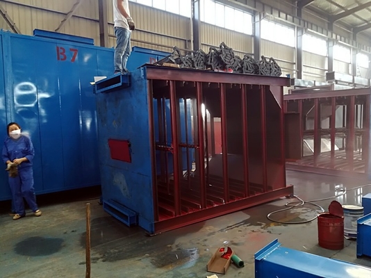 Forma di barra Materiale secco Brichette di carbone Produzione continua Trasportatore a maglia Asciugatrice a nastro