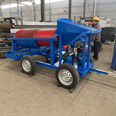 5-10 tonnellate all'ora Placer Gold Mini Trommel Screen con materiale in acciaio inossidabile 720 KG
