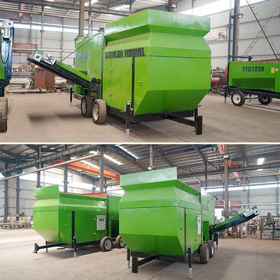 Alta reputazione Heavy Duty Rock Trommel Screen per oro Mobile screening a prezzi accessibili